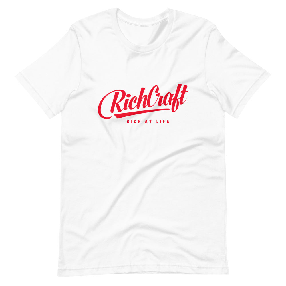 Rich craft rich at life tee (Red logo) - magichinwear