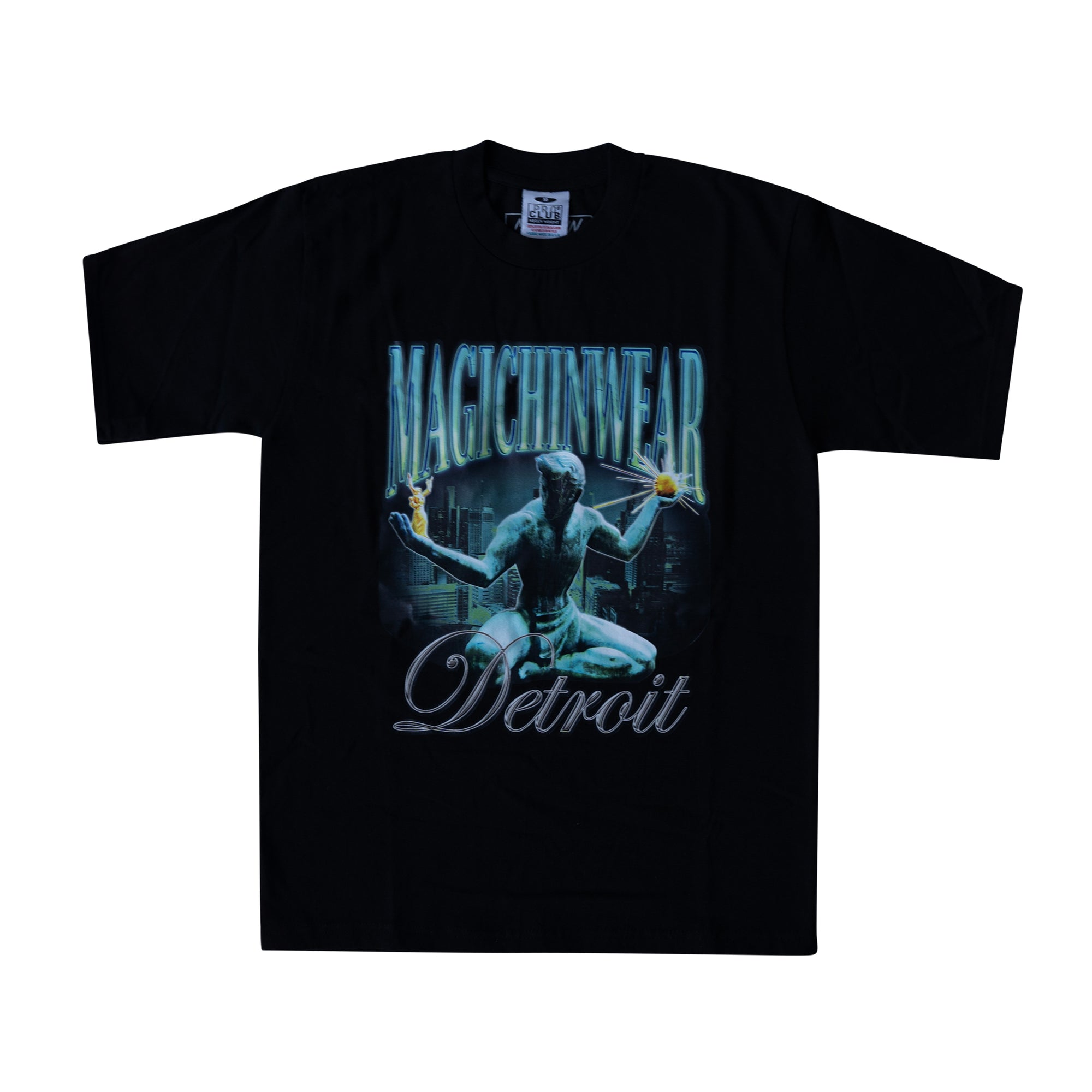 "Detroit Spirit Tee – Heavyweight cotton Detroit-inspired t-shirt."